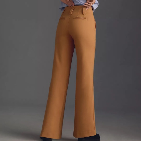 HP🎉 NWT Anthropologie The Naomi Ponte Wide-Leg Flare Pants by Maeve - Picture 8 of 10